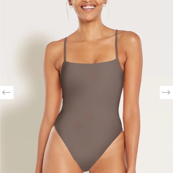 Vitamin A Swim White Ribbed one piece - Picture 5 of 5